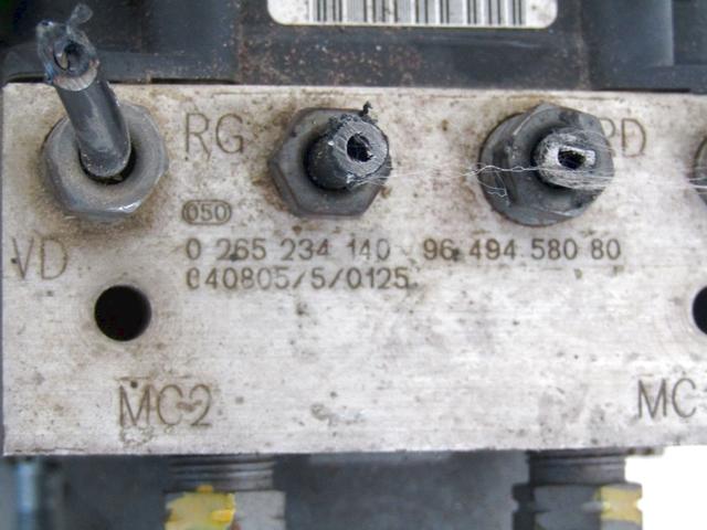 HYDRO UNIT DXC OEM N. 9649458080 SPARE PART USED CAR PEUGEOT 307 3A/B/C/E/H BER/SW/CABRIO (2001 - 2009)  DISPLACEMENT DIESEL 2 YEAR OF CONSTRUCTION 2006
