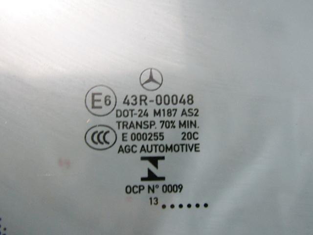 FIXED DOOR WINDOW, LEFT OEM N. A2466708430 SPARE PART USED CAR MERCEDES CLASSE B W246 (2011 - 2018) DISPLACEMENT BENZINA 1,6 YEAR OF CONSTRUCTION 2013