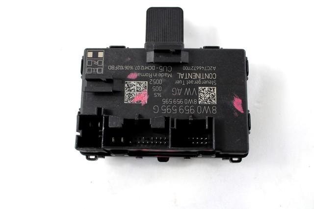 CONTROL OF THE FRONT DOOR OEM N. 8W0959595G SPARE PART USED CAR AUDI A4 B9 BER/SW (DAL 2015) DISPLACEMENT DIESEL 2 YEAR OF CONSTRUCTION 2016