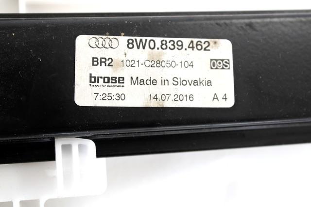DOOR WINDOW LIFTING MECHANISM REAR OEM N. 136110 SISTEMA ALZACRISTALLO PORTA POSTERIORE ELET SPARE PART USED CAR AUDI A4 B9 BER/SW (DAL 2015) DISPLACEMENT DIESEL 2 YEAR OF CONSTRUCTION 2016