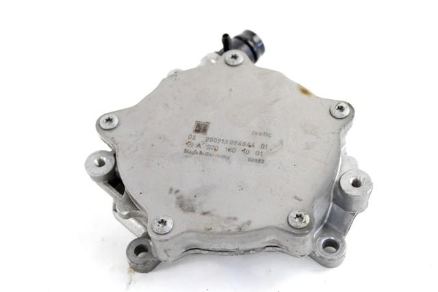 VACUUM PUMP OEM N. A2701801001 SPARE PART USED CAR MERCEDES CLASSE A W176 (2012 - 2018) DISPLACEMENT BENZINA 1,6 YEAR OF CONSTRUCTION 2014