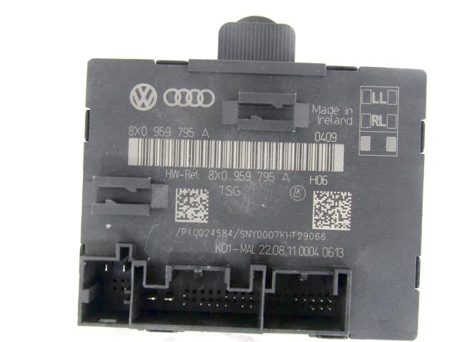 CONTROL OF THE FRONT DOOR OEM N. 8X0959795A SPARE PART USED CAR AUDI Q3 8U (2011 - 2014) DISPLACEMENT DIESEL 2 YEAR OF CONSTRUCTION 2012