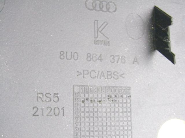 REAR TUNNEL COVERING OEM N. 8U0864376A SPARE PART USED CAR AUDI Q3 8U (2011 - 2014) DISPLACEMENT DIESEL 2 YEAR OF CONSTRUCTION 2012