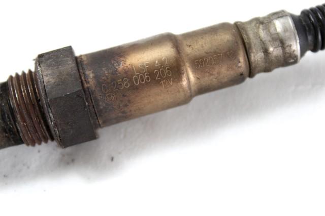 OXYGEN SENSOR . OEM N. 0258006206 SPARE PART USED CAR FIAT GRANDE PUNTO 199 (2005 - 2012)  DISPLACEMENT BENZINA 1,2 YEAR OF CONSTRUCTION 2006