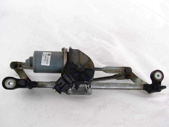 WINDSHIELD WIPER MOTOR OEM N. 13182340 SPARE PART USED CAR OPEL CORSA D S07 (2006 - 2011)  DISPLACEMENT DIESEL 1,3 YEAR OF CONSTRUCTION 2011