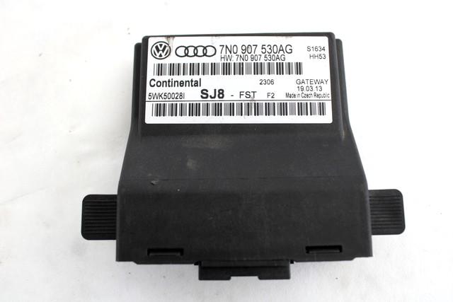 CENTRAL CONTROL UNIT / GATEWAY OEM N. 7N0907530AG SPARE PART USED CAR SKODA YETI 5L (7/2009 - 10/2013) DISPLACEMENT DIESEL 1,6 YEAR OF CONSTRUCTION 2013