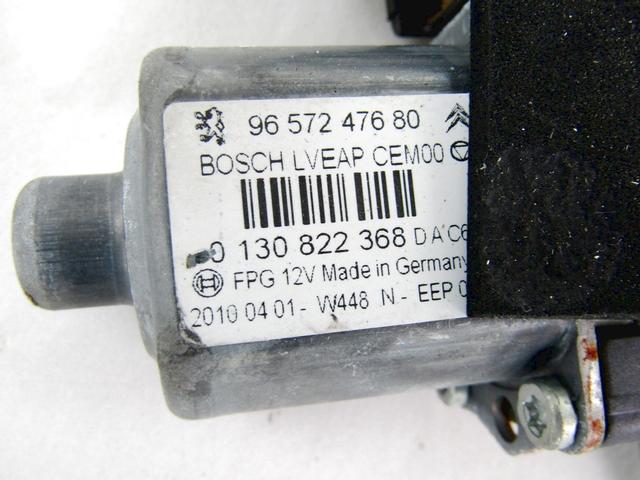 DOOR WINDOW LIFTING MECHANISM FRONT OEM N. 23383 SISTEMA ALZACRISTALLO PORTA ANTERIORE ELETTR SPARE PART USED CAR PEUGEOT 308 4A 4B 4C 4E 4H MK1 BER/SW/CC (2007 - 2013)  DISPLACEMENT DIESEL 1,6 YEAR OF CONSTRUCTION 2010