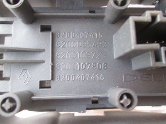 SWITCH HAZARD WARNING/CENTRAL LCKNG SYST OEM N. 8200407415 ORIGINAL PART ESED RENAULT SCENIC/GRAND SCENIC (2003 - 2009) DIESEL 19  YEAR OF CONSTRUCTION 2006