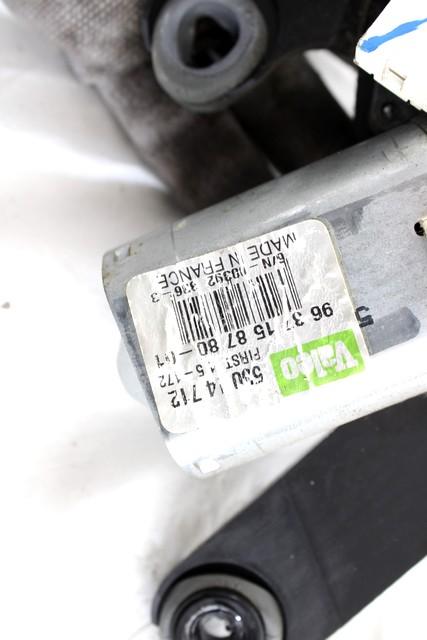REAR WIPER MOTOR OEM N. 9637158780 SPARE PART USED CAR CITROEN C3 / PLURIEL MK1 (2002 - 09/2005)  DISPLACEMENT BENZINA 1,4 YEAR OF CONSTRUCTION 2004