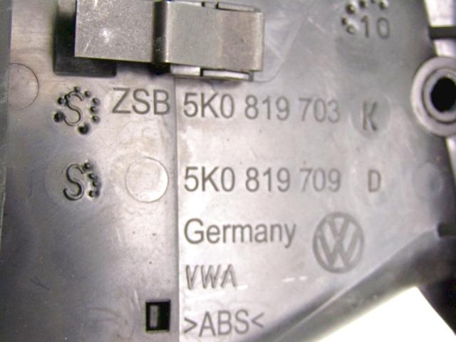 AIR OUTLET OEM N. 5K0819703K SPARE PART USED CAR VOLKSWAGEN GOLF VI 5K1 517 AJ5 MK6 (2008-2012)  DISPLACEMENT DIESEL 1,6 YEAR OF CONSTRUCTION 2011