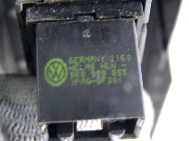 PUSH-BUTTON PANEL FRONT RIGHT OEM N. 5K0959855 SPARE PART USED CAR VOLKSWAGEN GOLF VI 5K1 517 AJ5 MK6 (2008-2012)  DISPLACEMENT DIESEL 1,6 YEAR OF CONSTRUCTION 2011