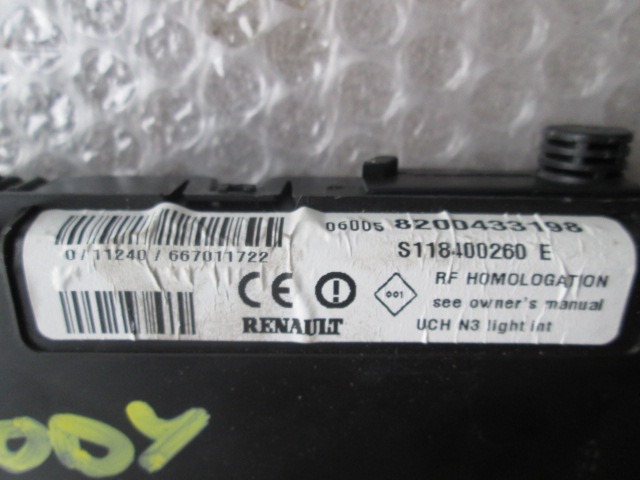 BODY COMPUTER / REM  OEM N. 667011722 ORIGINAL PART ESED RENAULT SCENIC/GRAND SCENIC (2003 - 2009) DIESEL 19  YEAR OF CONSTRUCTION 2006