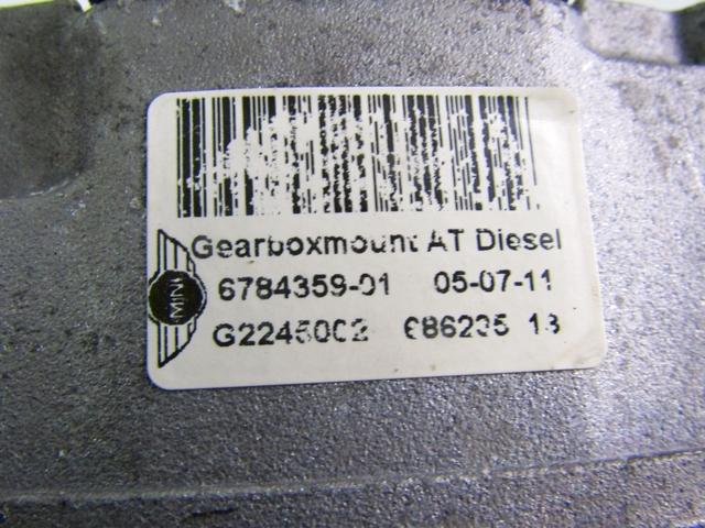 ENGINE SUPPORT OEM N. 6784359 SPARE PART USED CAR MINI COUNTRYMAN R60 (2010 - 2014) DISPLACEMENT DIESEL 2 YEAR OF CONSTRUCTION 2011