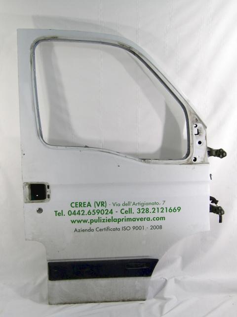 DOOR PASSENGER DOOR RIGHT FRONT . OEM N. 7751474637 SPARE PART USED CAR RENAULT MASTER JD FD ED HD UD MK2 R (2003 - 2010)  DISPLACEMENT DIESEL 2,5 YEAR OF CONSTRUCTION 2004