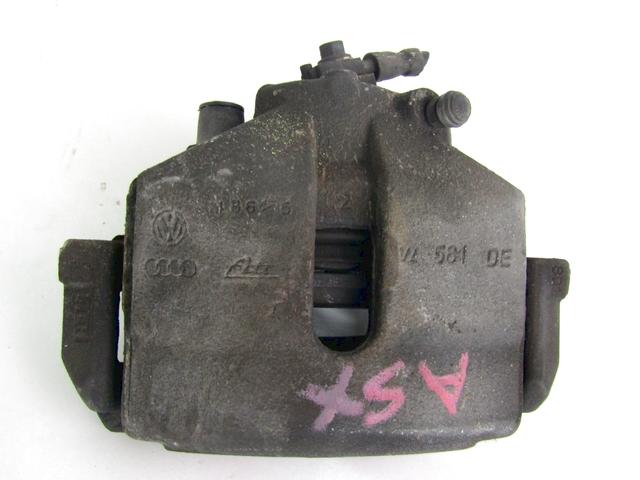 BRAKE CALIPER FRONT RIGHT OEM N. 1K0615123E SPARE PART USED CAR AUDI A3 MK2 8P 8PA 8P1 (2003 - 2008) DISPLACEMENT BENZINA 1,6 YEAR OF CONSTRUCTION 2005