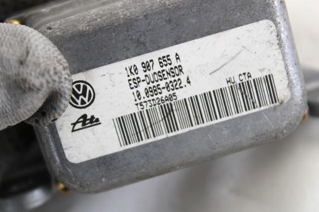 SENSOR ESP OEM N. 1K0907655A SPARE PART USED CAR AUDI A3 MK2 8P 8PA 8P1 (2003 - 2008) DISPLACEMENT DIESEL 2 YEAR OF CONSTRUCTION 2003