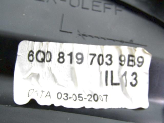 AIR OUTLET OEM N. 6Q08197039B9 SPARE PART USED CAR VOLKSWAGEN POLO 9N R (2005 - 10/2009)  DISPLACEMENT DIESEL 1,4 YEAR OF CONSTRUCTION 2007