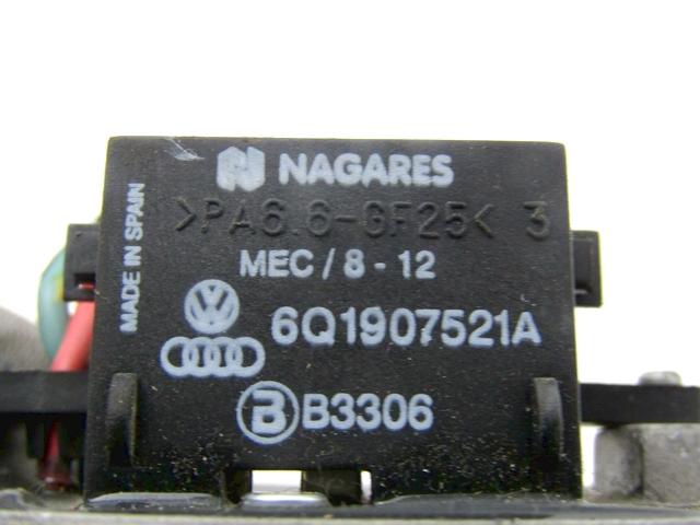 BLOWER REGULATOR OEM N. 6Q1907521A SPARE PART USED CAR VOLKSWAGEN POLO 9N R (2005 - 10/2009)  DISPLACEMENT DIESEL 1,4 YEAR OF CONSTRUCTION 2007