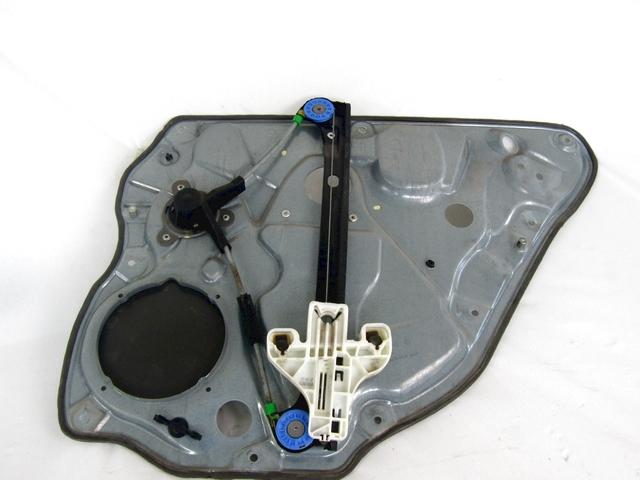MANUAL REAR WINDOW LIFT SYSTEM OEM N. 6Q4839461 SPARE PART USED CAR VOLKSWAGEN POLO 9N R (2005 - 10/2009)  DISPLACEMENT DIESEL 1,4 YEAR OF CONSTRUCTION 2007