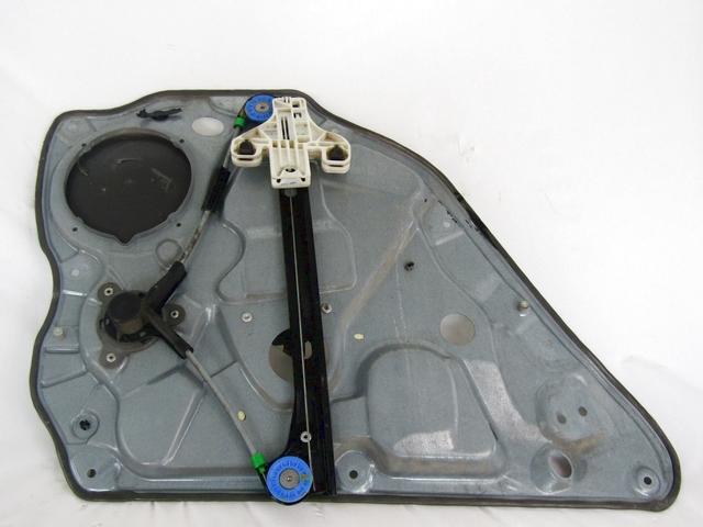 MANUAL REAR WINDOW LIFT SYSTEM OEM N. 6Q4839462F SPARE PART USED CAR VOLKSWAGEN POLO 9N R (2005 - 10/2009)  DISPLACEMENT DIESEL 1,4 YEAR OF CONSTRUCTION 2007