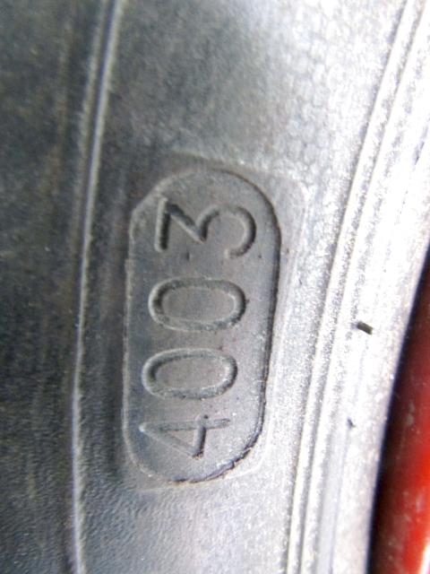 SPARE WHEEL OEM N. 46802897 SPARE PART USED CAR FIAT PANDA 169 (2003 - 08/2009)  DISPLACEMENT BENZINA 1,1 YEAR OF CONSTRUCTION 2004