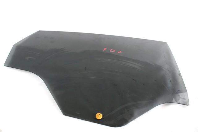 DOOR WINDOW, TINTED GLASS, REAR RIGHT OEM N. 8A61-A25712-B SPARE PART USED CAR FORD FIESTA CB1 CNN MK6 R (2012 - 2017) DISPLACEMENT BENZINA/GPL 1,4 YEAR OF CONSTRUCTION 2012