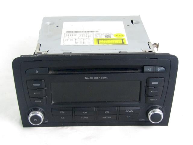 RADIO CD / AMPLIFIER / HOLDER HIFI SYSTEM OEM N. 8P0035186AB SPARE PART USED CAR AUDI A3 MK2R 8P 8PA 8P1 (2008 - 2012) DISPLACEMENT DIESEL 2 YEAR OF CONSTRUCTION 2011