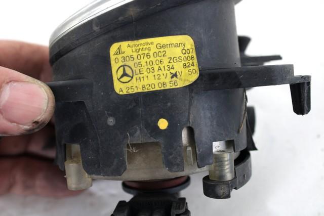 FOG LIGHT RIGHT  OEM N. A2518200856 SPARE PART USED CAR MERCEDES CLASSE A W169 5P C169 3P (2004 - 04/2008)  DISPLACEMENT DIESEL 2 YEAR OF CONSTRUCTION 2006