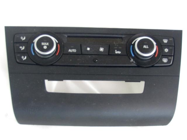 AIR CONDITIONING CONTROL UNIT / AUTOMATIC CLIMATE CONTROL OEM N. 64119221853 SPARE PART USED CAR BMW SERIE 1 BER/COUPE/CABRIO E81/E82/E87/E88 LCI R (2007 - 2013)  DISPLACEMENT DIESEL 2 YEAR OF CONSTRUCTION 2010