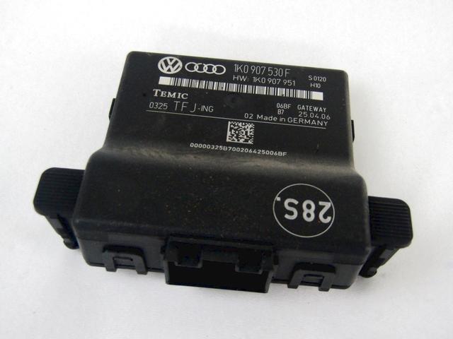 CENTRAL CONTROL UNIT / GATEWAY OEM N. 1K0907530F SPARE PART USED CAR VOLKSWAGEN GOLF PLUS 5M1 521 MK1 (2004 - 2009)  DISPLACEMENT DIESEL 1,9 YEAR OF CONSTRUCTION 2006