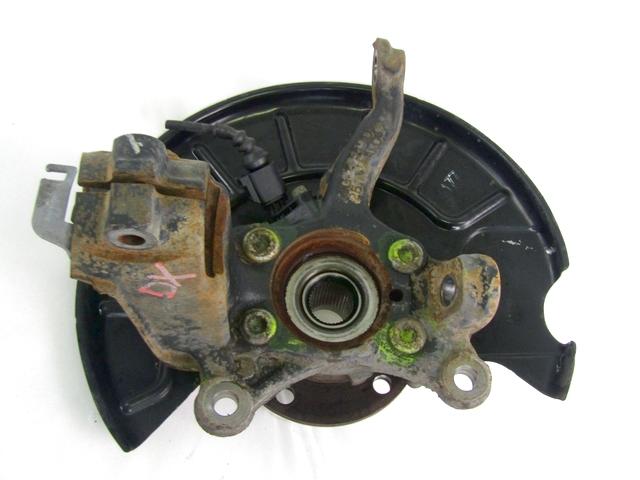 CARRIER, RIGHT FRONT / WHEEL HUB WITH BEARING, FRONT OEM N. 1K0407256AA SPARE PART USED CAR VOLKSWAGEN GOLF PLUS 5M1 521 MK1 (2004 - 2009)  DISPLACEMENT DIESEL 1,9 YEAR OF CONSTRUCTION 2006