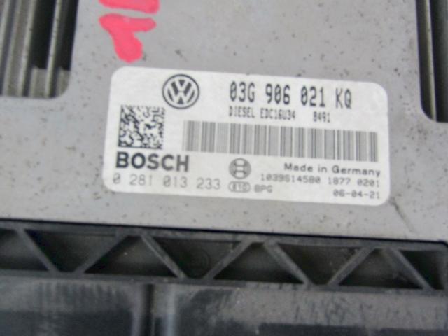 KIT ACCENSIONE AVVIAMENTO OEM N. 18392 KIT ACCENSIONE AVVIAMENTO SPARE PART USED CAR VOLKSWAGEN GOLF PLUS 5M1 521 MK1 (2004 - 2009)  DISPLACEMENT DIESEL 1,9 YEAR OF CONSTRUCTION 2006