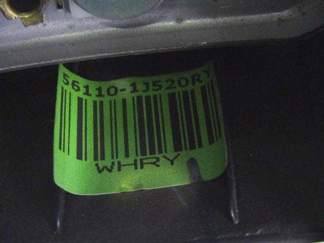 STEERING WHEEL OEM N. 56110-1J520RY SPARE PART USED CAR HYUNDAI I20 PB PBT MK1 R (2012 - 2014)  DISPLACEMENT BENZINA/GPL 1,1 YEAR OF CONSTRUCTION 2013