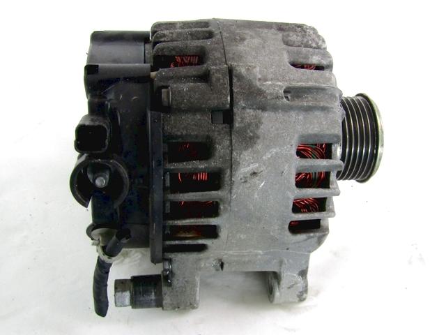 ALTERNATOR - GENERATOR OEM N. 9664779680 SPARE PART USED CAR PEUGEOT 207 / 207 CC R WA WC WD WK (05/2009 - 2015)  DISPLACEMENT DIESEL 1,4 YEAR OF CONSTRUCTION 2010