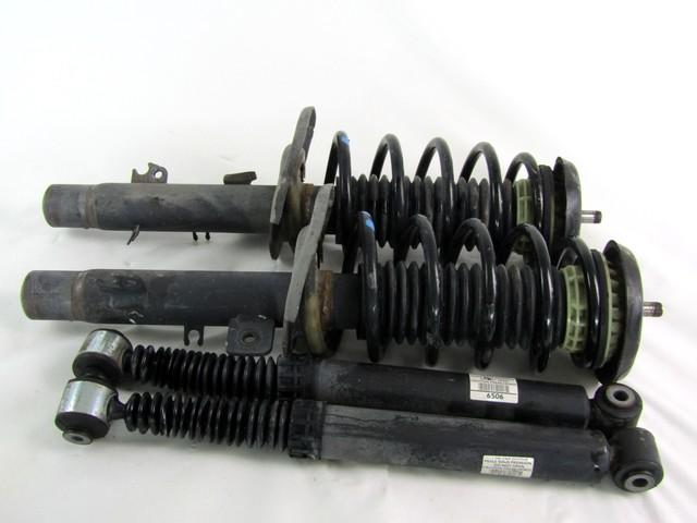 KIT OF 4 FRONT AND REAR SHOCK ABSORBERS OEM N. 19354 KIT 4 AMMORTIZZATORI ANTERIORI E POSTERIORI SPARE PART USED CAR PEUGEOT 207 / 207 CC R WA WC WD WK (05/2009 - 2015)  DISPLACEMENT DIESEL 1,4 YEAR OF CONSTRUCTION 2010