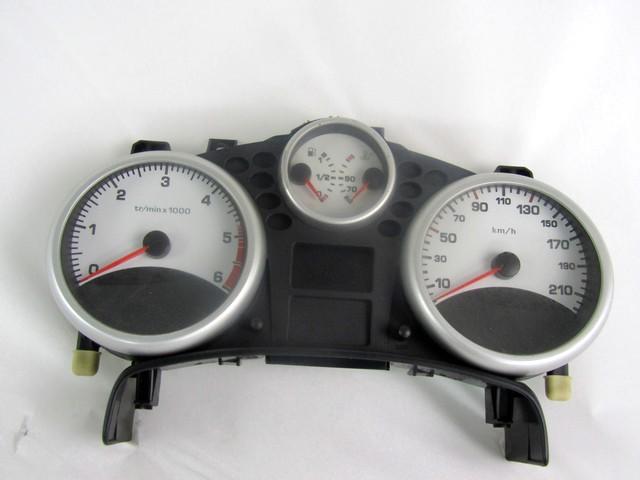 INSTRUMENT CLUSTER / INSTRUMENT CLUSTER OEM N. 9666133180 SPARE PART USED CAR PEUGEOT 207 / 207 CC R WA WC WD WK (05/2009 - 2015)  DISPLACEMENT DIESEL 1,4 YEAR OF CONSTRUCTION 2010