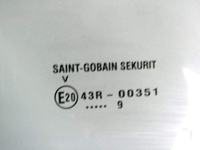 DOOR WINDOW, TINTED GLASS, REAR LEFT OEM N. 71743830 SPARE PART USED CAR FIAT SEDICI FY R (05/2009 - 2014)  DISPLACEMENT DIESEL 2 YEAR OF CONSTRUCTION 2009