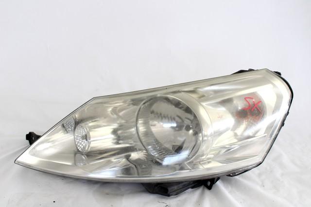 HEADLIGHT LEFT OEM N. 1401368180 SPARE PART USED CAR FIAT SCUDO 270 MK2 (2007 - 2016)  DISPLACEMENT DIESEL 1,6 YEAR OF CONSTRUCTION 2008