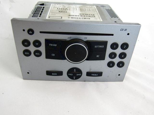 RADIO CD / AMPLIFIER / HOLDER HIFI SYSTEM OEM N. 13190855 SPARE PART USED CAR OPEL MERIVA A X03 R (2006 - 2010)  DISPLACEMENT DIESEL 1,3 YEAR OF CONSTRUCTION 2006