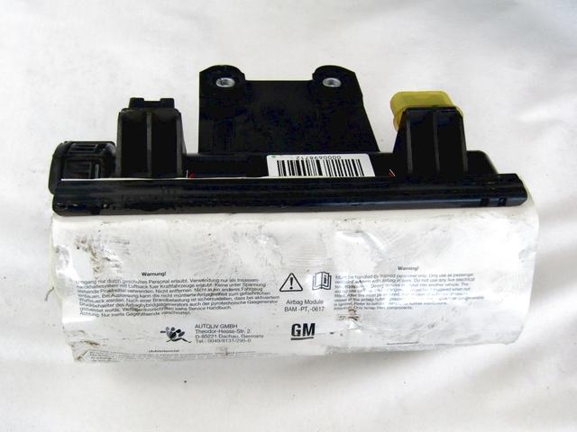 KIT COMPLETE AIRBAG OEM N. 19290 KIT AIRBAG COMPLETO SPARE PART USED CAR OPEL MERIVA A X03 R (2006 - 2010)  DISPLACEMENT DIESEL 1,3 YEAR OF CONSTRUCTION 2006