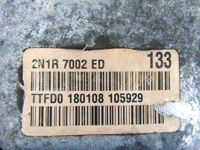 MANUAL TRANSMISSION OEM N. 2N1R-7002-ED CAMBIO MECCANICO SPARE PART USED CAR FORD FIESTA JH JD MK5 R (2005 - 2008)  DISPLACEMENT DIESEL 1,4 YEAR OF CONSTRUCTION 2008
