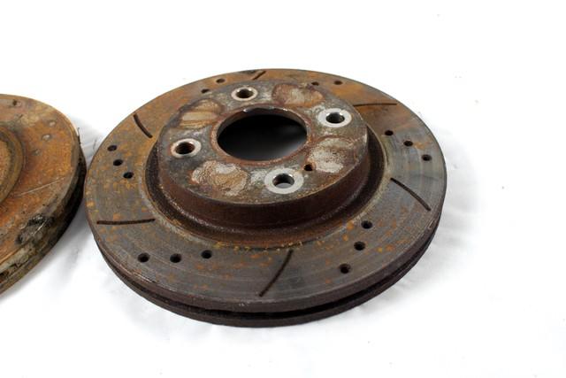 BRAKE DISC FRONT OEM N. 1679853 SPARE PART USED CAR FORD FIESTA CB1 CNN MK6 (09/2008 - 11/2012)  DISPLACEMENT DIESEL 1,6 YEAR OF CONSTRUCTION 2010