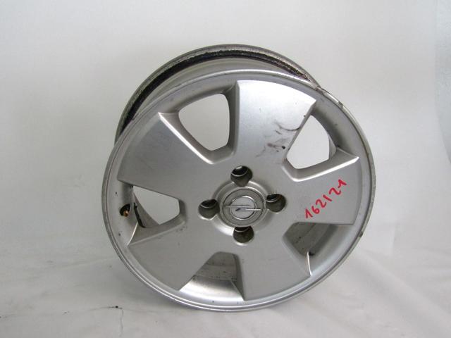 ALLOY WHEEL 15' OEM N. 24437244 SPARE PART USED CAR OPEL ASTRA G T98 5P/3P/SW (1998 - 2003)  DISPLACEMENT DIESEL 1,7 YEAR OF CONSTRUCTION 2002
