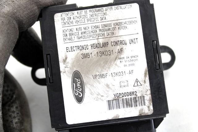 CONTROL UNIT XENON LIGHT OEM N. 3M51-13K031-AF SPARE PART USED CAR FORD FOCUS DA HCP DP MK2 R BER/SW (2008 - 2011)  DISPLACEMENT DIESEL 1,6 YEAR OF CONSTRUCTION 2009