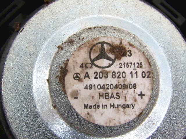 SOUND MODUL SYSTEM OEM N. A2038201102 SPARE PART USED CAR MERCEDES CLASSE CLK W209 C209 COUPE A209 CABRIO (2002 - 2010) DISPLACEMENT DIESEL 3 YEAR OF CONSTRUCTION 2007