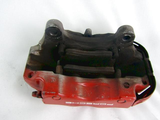 BRAKE CALIPER REAR LEFT . OEM N. 95535242130 SPARE PART USED CAR PORSCHE CAYENNE 9PA MK1 (2003 -2008)  DISPLACEMENT BENZINA 4,5 YEAR OF CONSTRUCTION 2004