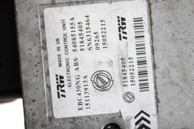 HYDRO UNIT DXC OEM N. 51845405 SPARE PART USED CAR LANCIA Y YPSILON 843 R (2006 - 2011)  DISPLACEMENT BENZINA/GPL 1,4 YEAR OF CONSTRUCTION 2009