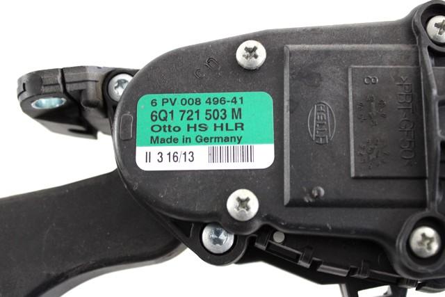 PEDALS & PADS  OEM N. 6Q1721503M SPARE PART USED CAR VOLKSWAGEN POLO 6R1 6C1 (06/2009 - 02/2014)  DISPLACEMENT BENZINA 1,2 YEAR OF CONSTRUCTION 2013