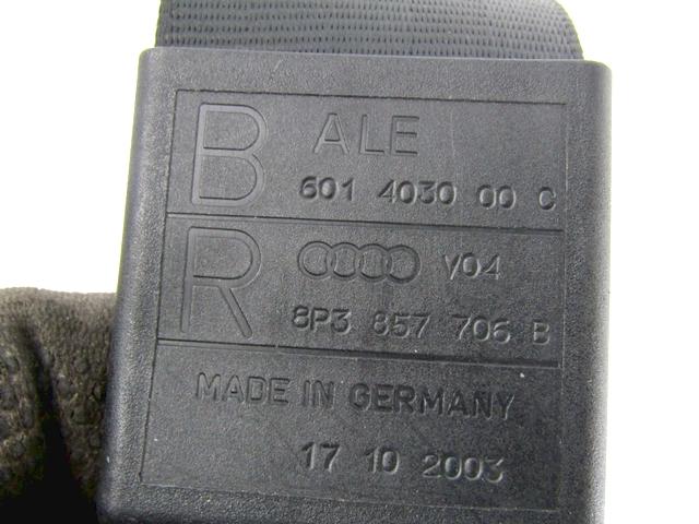 KIT COMPLETE AIRBAG OEM N. 17398 KIT AIRBAG COMPLETO SPARE PART USED CAR AUDI A3 MK2 8P 8PA 8P1 (2003 - 2008) DISPLACEMENT DIESEL 1,9 YEAR OF CONSTRUCTION 2003
