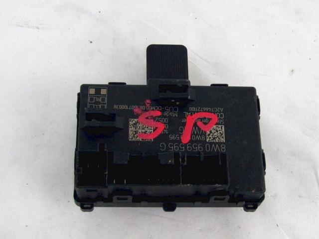 CONTROL OF THE FRONT DOOR OEM N. 8W0959595G SPARE PART USED CAR AUDI A4 B9 BER/SW (DAL 2015) DISPLACEMENT DIESEL 3 YEAR OF CONSTRUCTION 2016